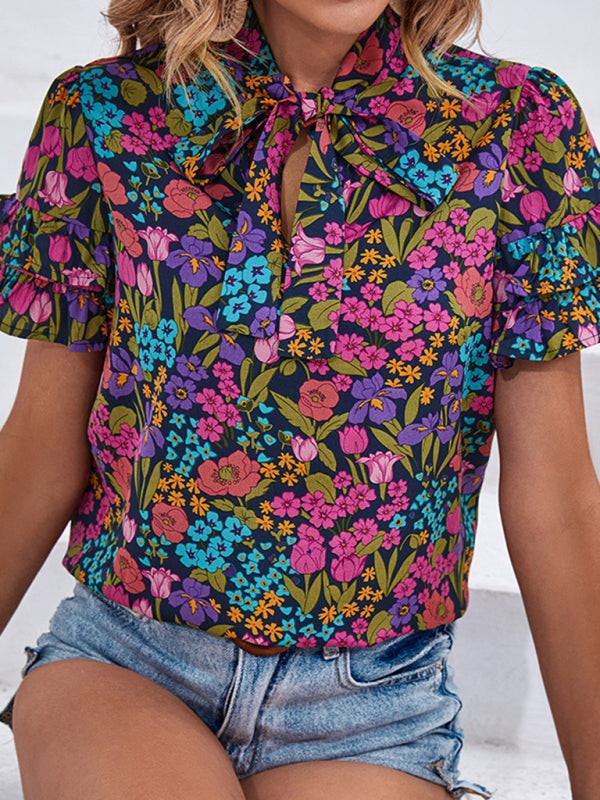 Blue Zone Planet | Zoe's Ethnic Print Style Shirt BLUE ZONE PLANET