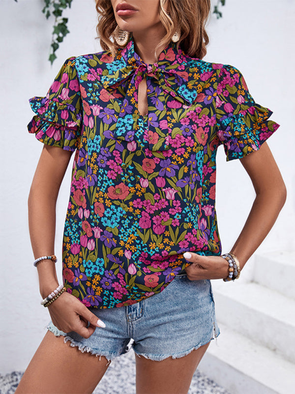 Blue Zone Planet | Zoe's Ethnic Print Style Shirt BLUE ZONE PLANET