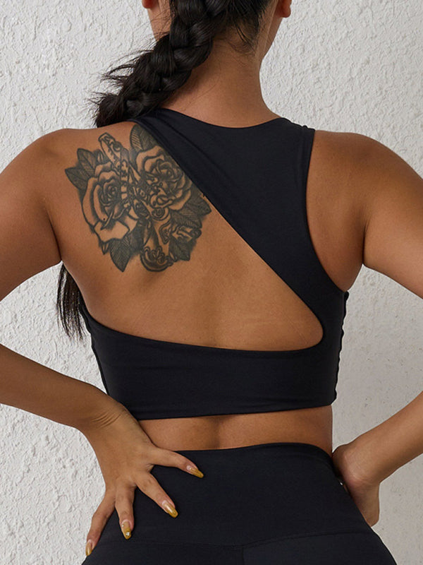 New beautiful back sports bra shock-proof yoga running high-intensity sports vest BLUE ZONE PLANET