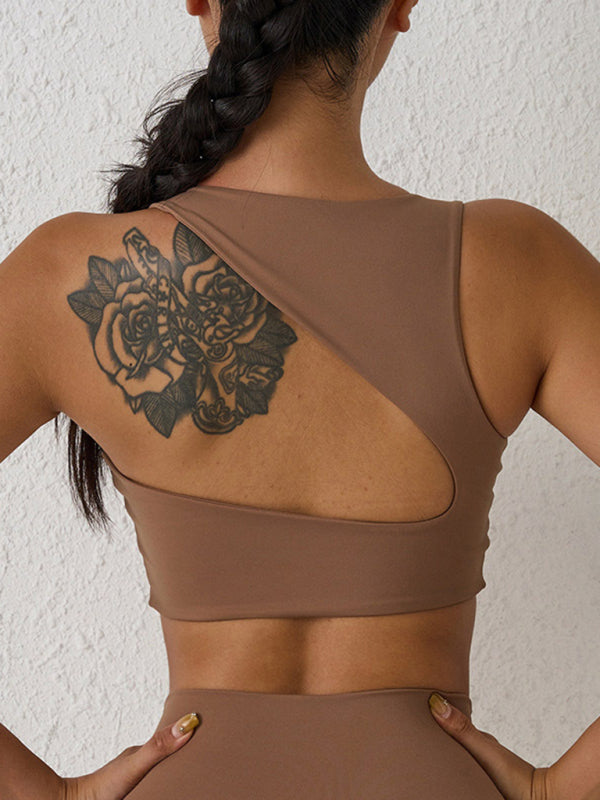 New beautiful back sports bra shock-proof yoga running high-intensity sports vest BLUE ZONE PLANET