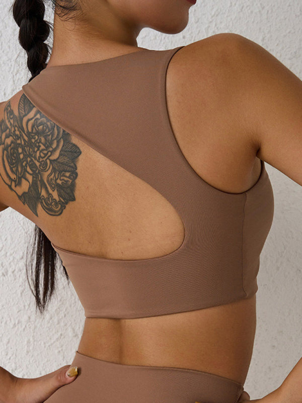 New beautiful back sports bra shock-proof yoga running high-intensity sports vest BLUE ZONE PLANET