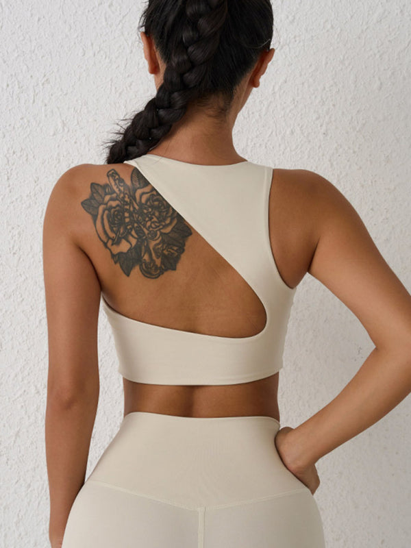 New beautiful back sports bra shock-proof yoga running high-intensity sports vest BLUE ZONE PLANET