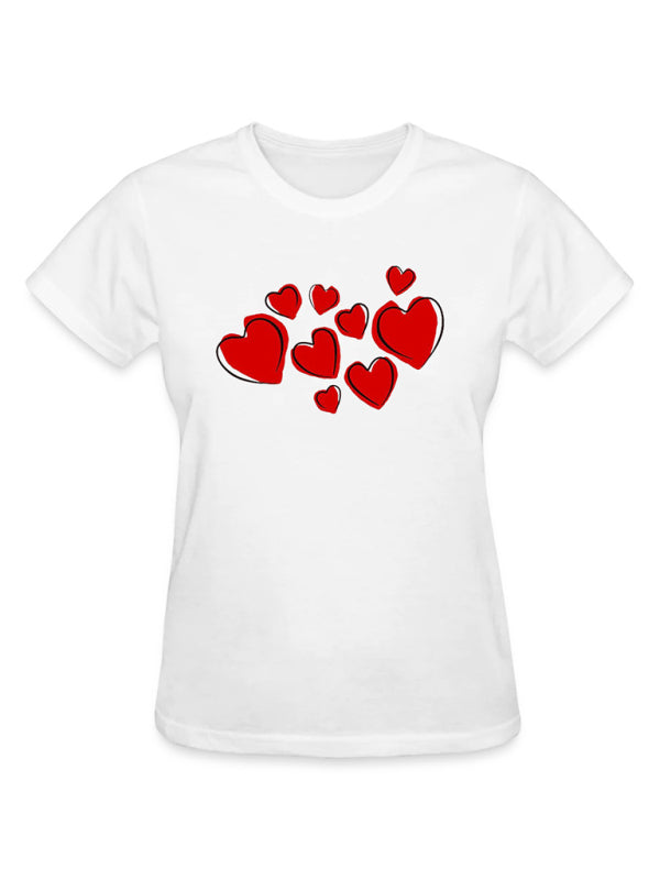 slim fit short hottie Valentine's Day T-shirt kakaclo