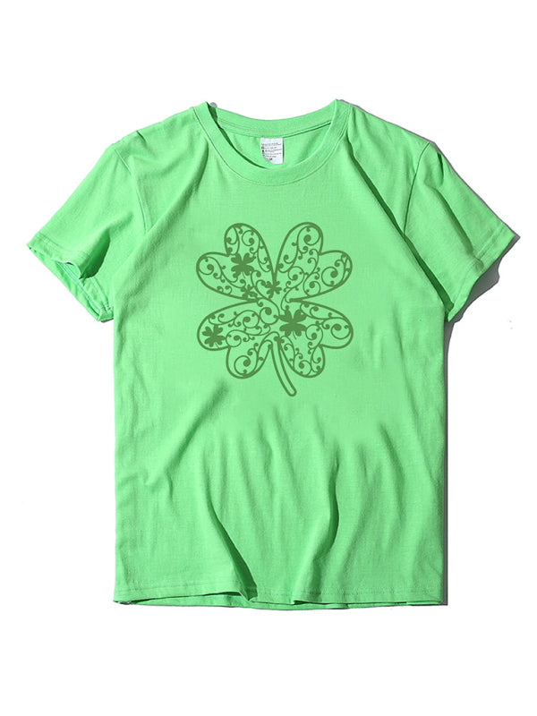 St. Patrick's Day Shamrock Short Sleeve T-Shirt kakaclo