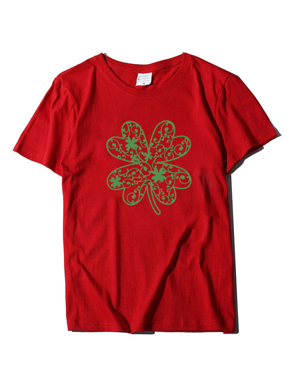 St. Patrick's Day Shamrock Short Sleeve T-Shirt kakaclo