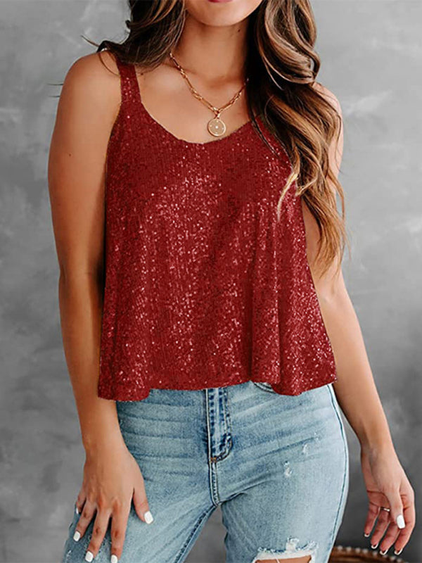 sleeveless camisole loose vest BLUE ZONE PLANET