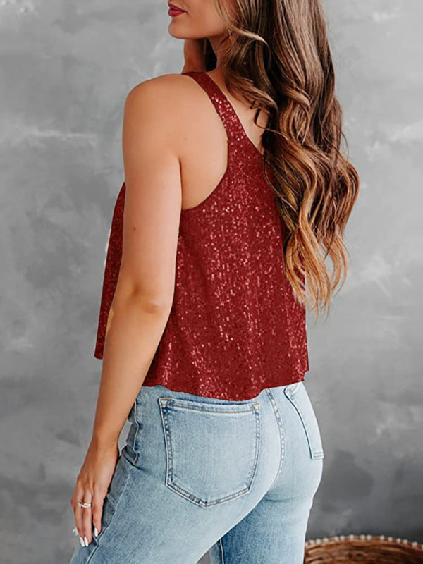 sleeveless camisole loose vest BLUE ZONE PLANET