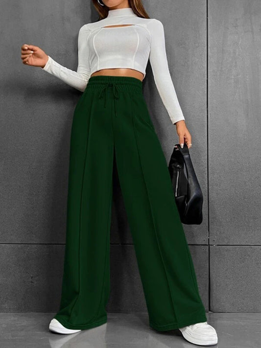 straight leg loose sweatpants wide leg pants outdoor dance trousers BLUE ZONE PLANET