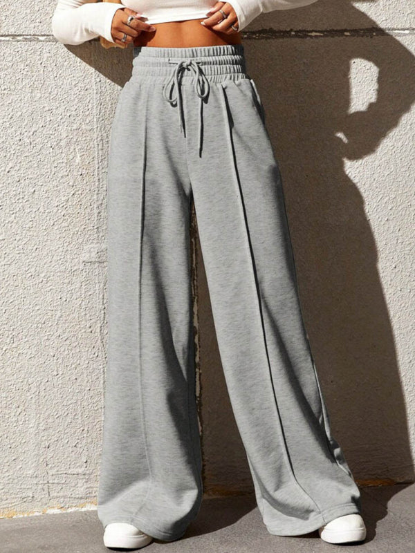 straight leg loose sweatpants wide leg pants outdoor dance trousers BLUE ZONE PLANET