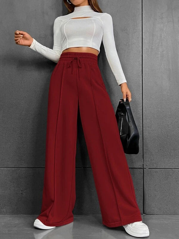 straight leg loose sweatpants wide leg pants outdoor dance trousers BLUE ZONE PLANET