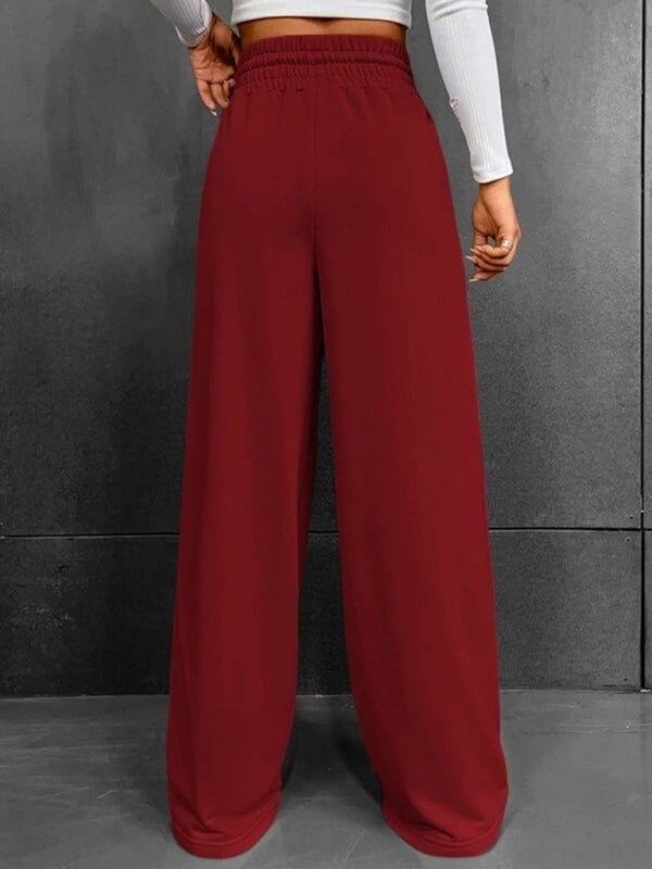 straight leg loose sweatpants wide leg pants outdoor dance trousers BLUE ZONE PLANET