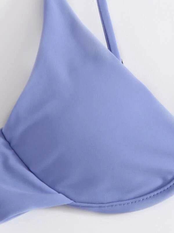 bikini solid color underwire swimsuit BLUE ZONE PLANET
