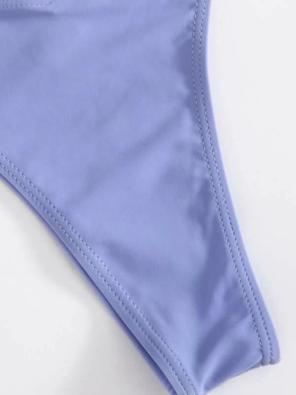 bikini solid color underwire swimsuit BLUE ZONE PLANET