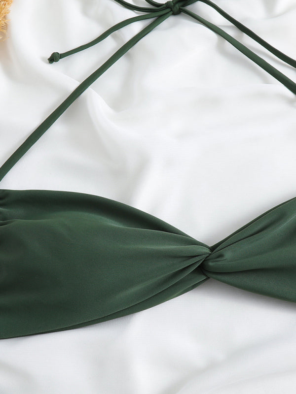 Blue Zone Planet |  adjustable strap leopard print bikini two-piece set BLUE ZONE PLANET