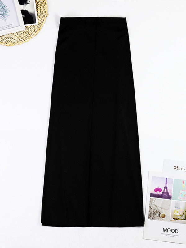 Zara's Color Block Swimsuit and Wrap Skirt Set kakaclo