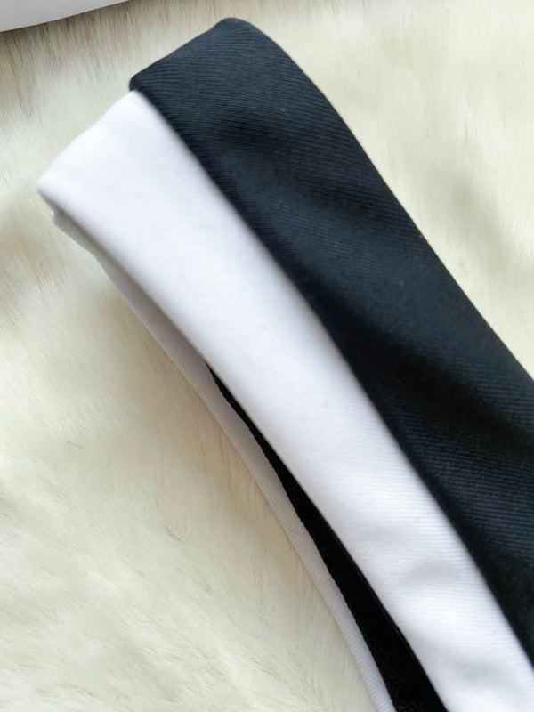 Blue Zone Planet |  bikini spaghetti strap tube top splicing split swimsuit BLUE ZONE PLANET