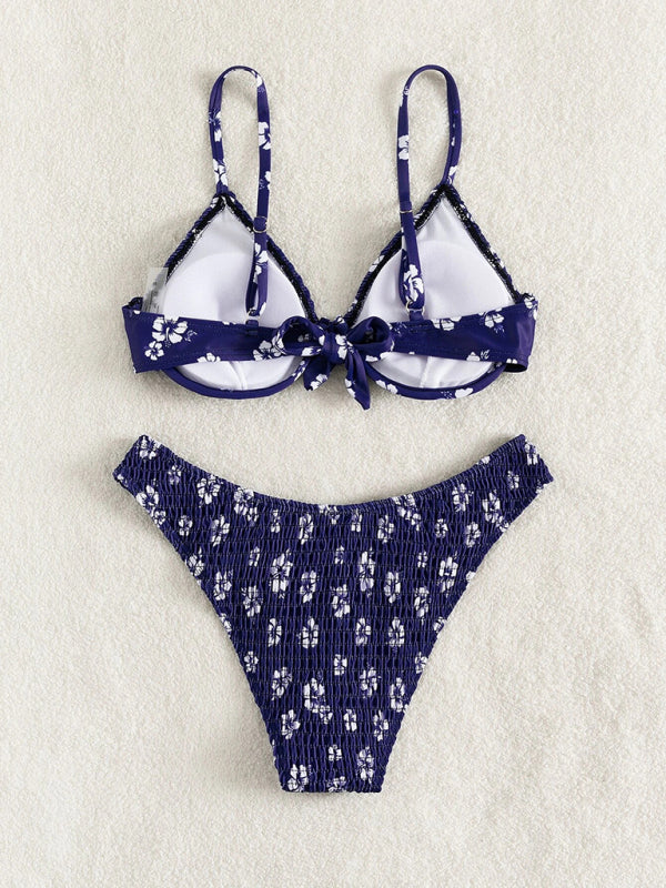 Blue Zone Planet |  Daisy's Delight Underwire Push-Up Floral Bikini BLUE ZONE PLANET