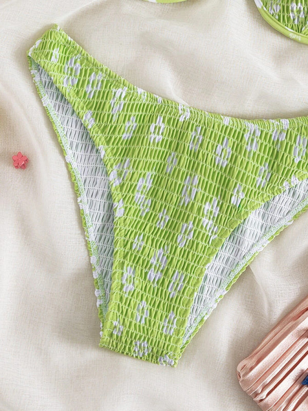 Blue Zone Planet |  Daisy's Delight Underwire Push-Up Floral Bikini BLUE ZONE PLANET