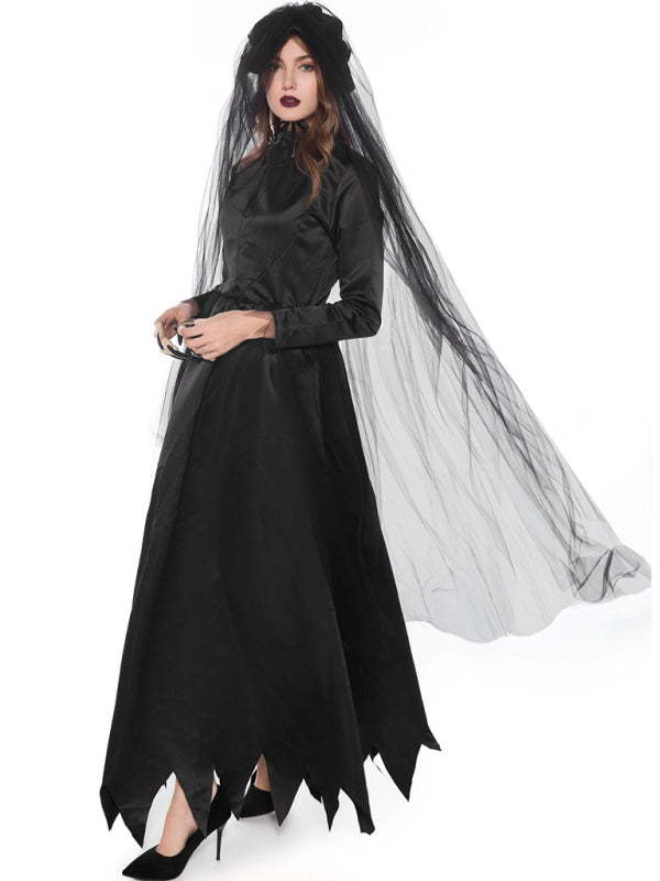 Blue Zone Planet | Cosplay Ghost Vampire Bride Halloween Costume kakaclo