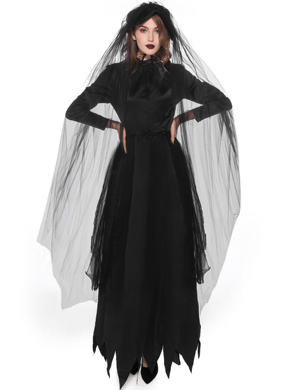 Blue Zone Planet | Cosplay Ghost Vampire Bride Halloween Costume kakaclo