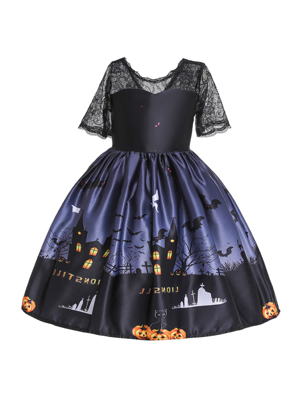 Blue Zone Planet | Halloween dressHalloween witch cosplay cosplay dress cartoon children's print dress kakaclo