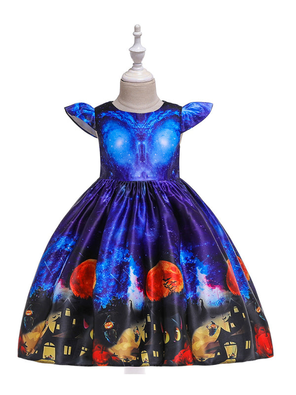 Blue Zone Planet | Halloween dressHalloween witch cosplay cosplay dress cartoon children's print dress kakaclo