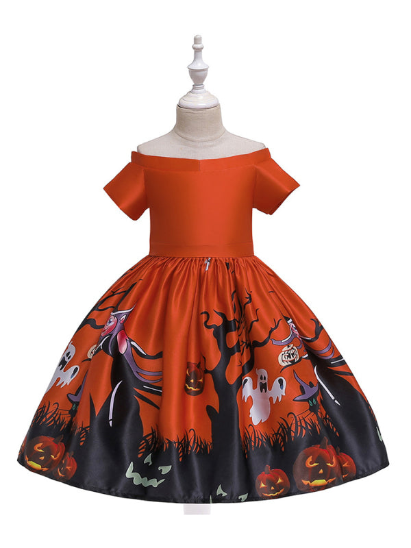 Blue Zone Planet | Halloween dressHalloween witch cosplay cosplay dress cartoon children's print dress kakaclo