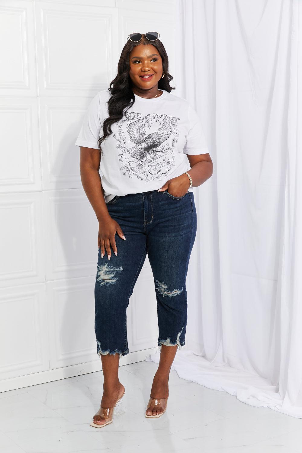 mineB Free Spirit Graphic Tee BLUE ZONE PLANET