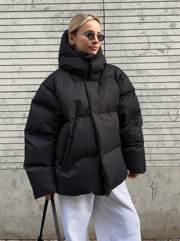 loose quilted jacket loose coat top kakaclo