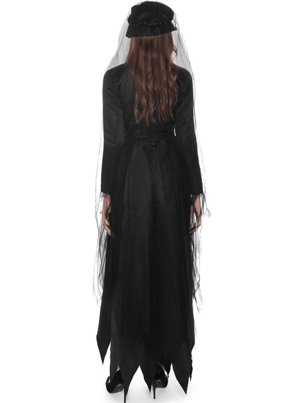 vampire bride grim reaper women's halloween costume BLUE ZONE PLANET