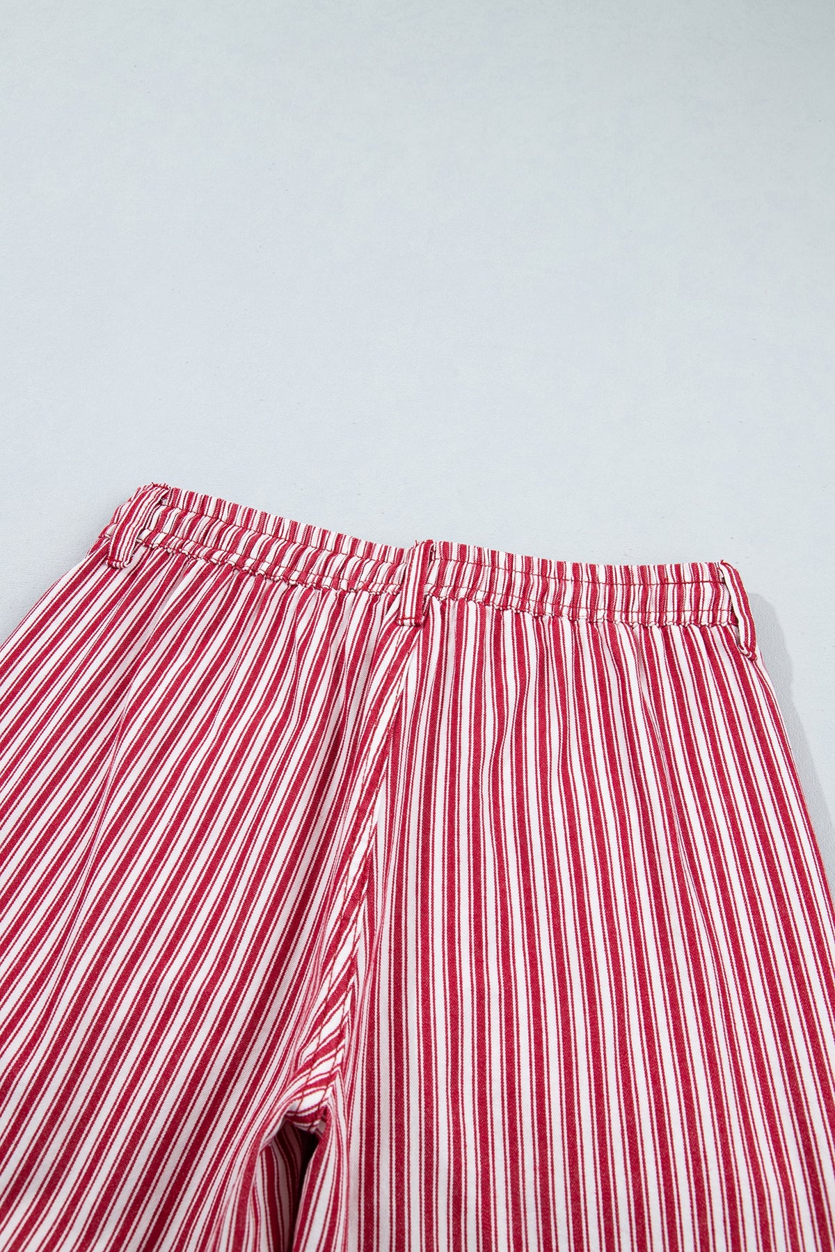 Red Stripe Drawstring Casual Loose Pants-Bottoms/Pants & Culotte-[Adult]-[Female]-2022 Online Blue Zone Planet