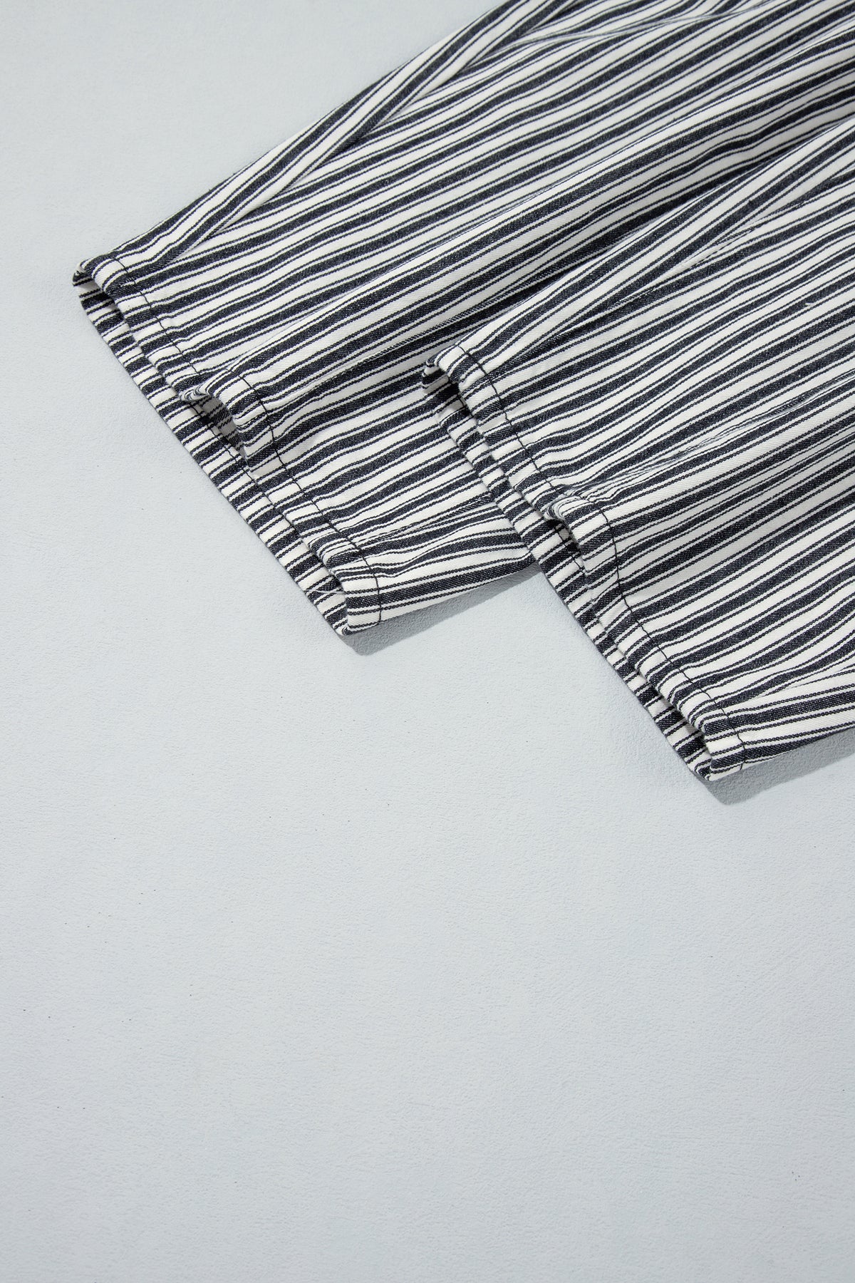 Blue Stripe Drawstring Casual Loose Pants-Bottoms/Pants & Culotte-[Adult]-[Female]-2022 Online Blue Zone Planet
