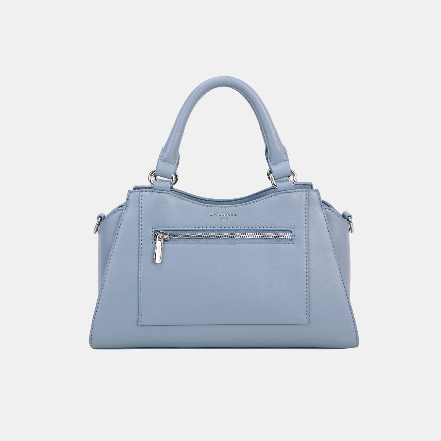 David Jones PU Leather Handbag-HANDBAGS-[Adult]-[Female]-Blue-One Size-2022 Online Blue Zone Planet