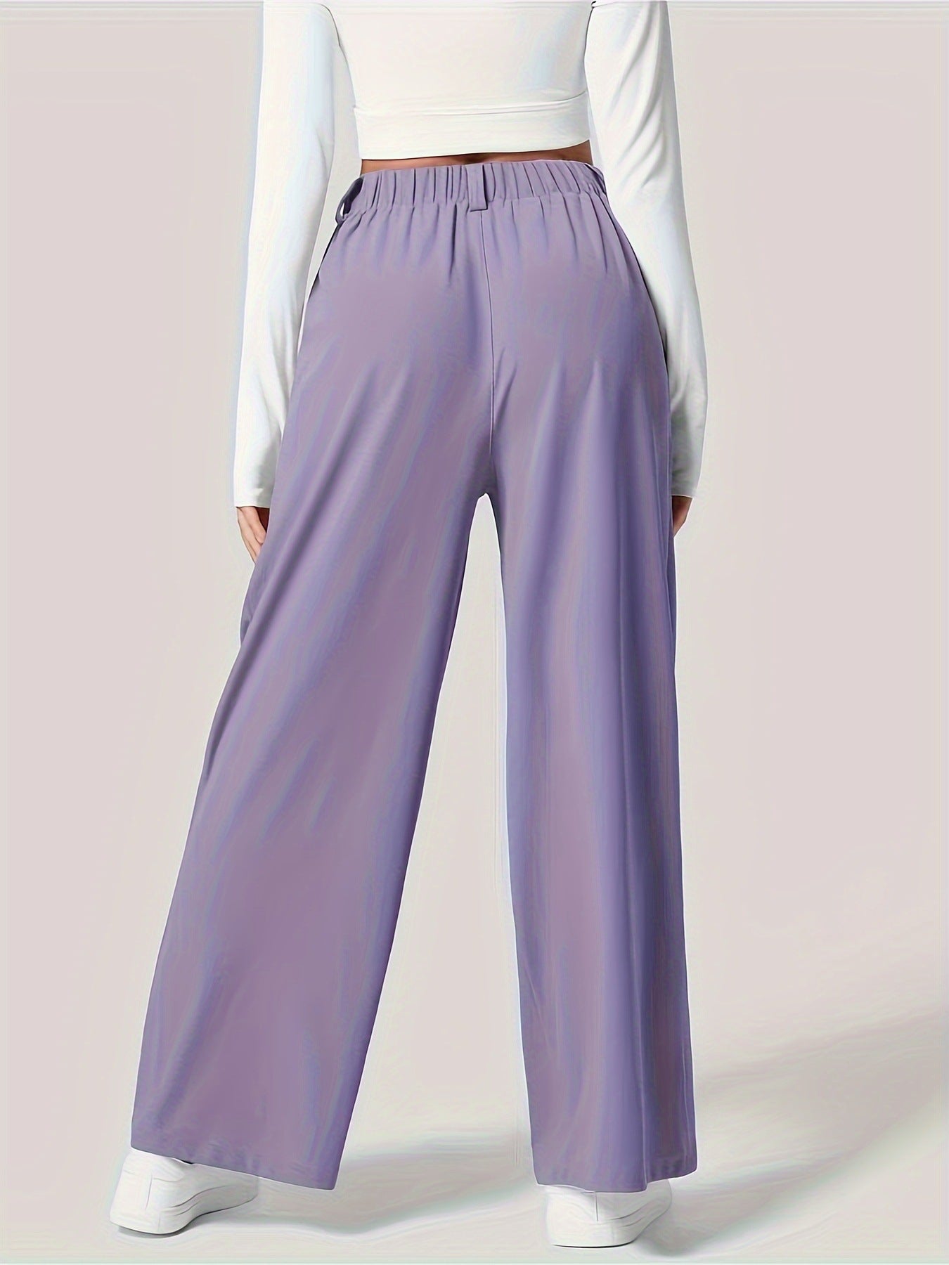 Blue Zone Planet | Wide Leg Pants with Pockets-BOTTOMS SIZES SMALL MEDIUM LARGE-[Adult]-[Female]-2022 Online Blue Zone Planet