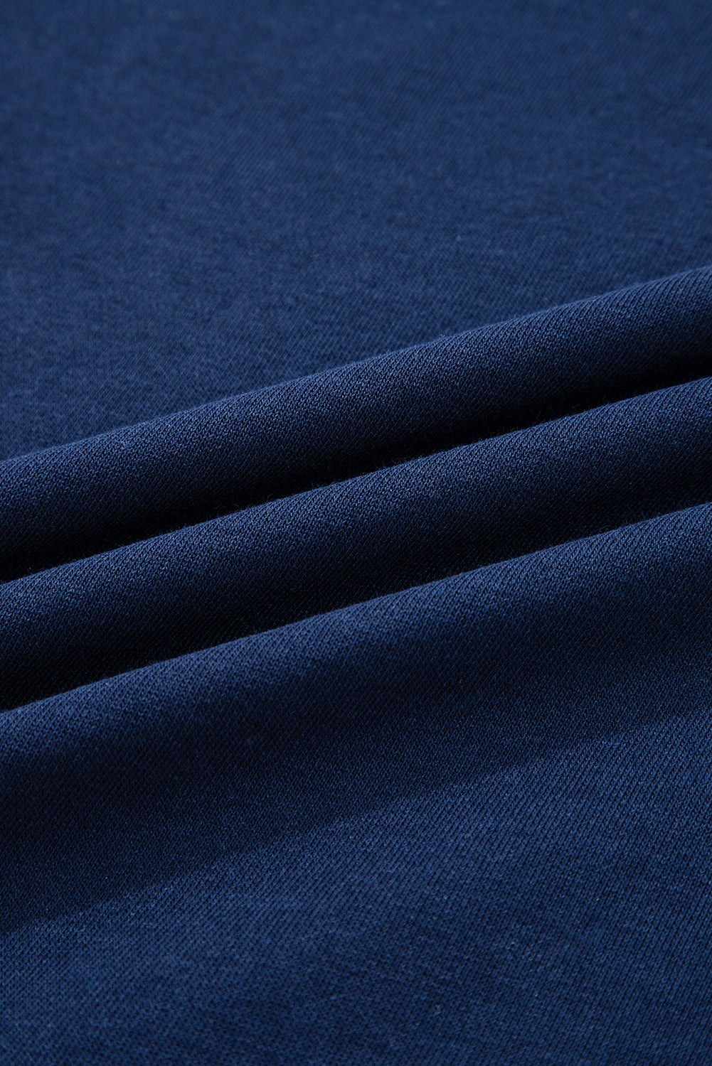 Navy Blue Varsity Striped Detail Drop Shoulder Oversized Sweatshirt-Tops/Sweatshirts & Hoodies-[Adult]-[Female]-2022 Online Blue Zone Planet