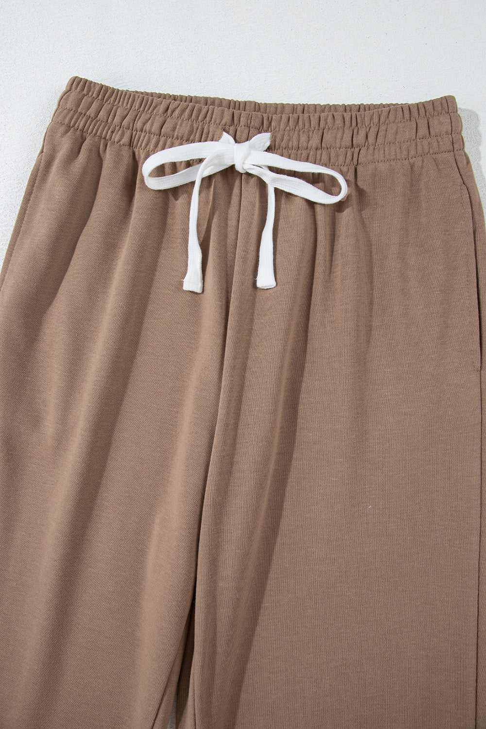 Blue Zone Planet | Brown Stripe Striped Drop Shoulder Pullover And Jogger Pants Set-Two Piece Sets/Pant Sets-[Adult]-[Female]-2022 Online Blue Zone Planet