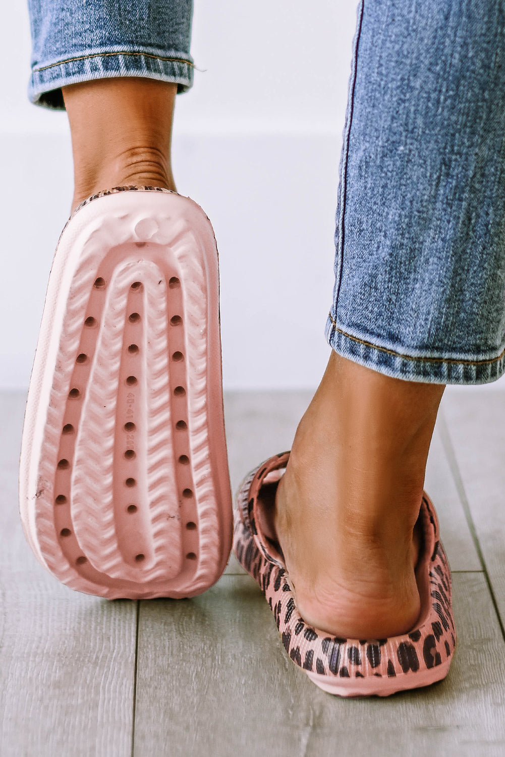 Black Print Thick Sole Slip On Slippers-Shoes & Bags/Slippers-[Adult]-[Female]-2022 Online Blue Zone Planet