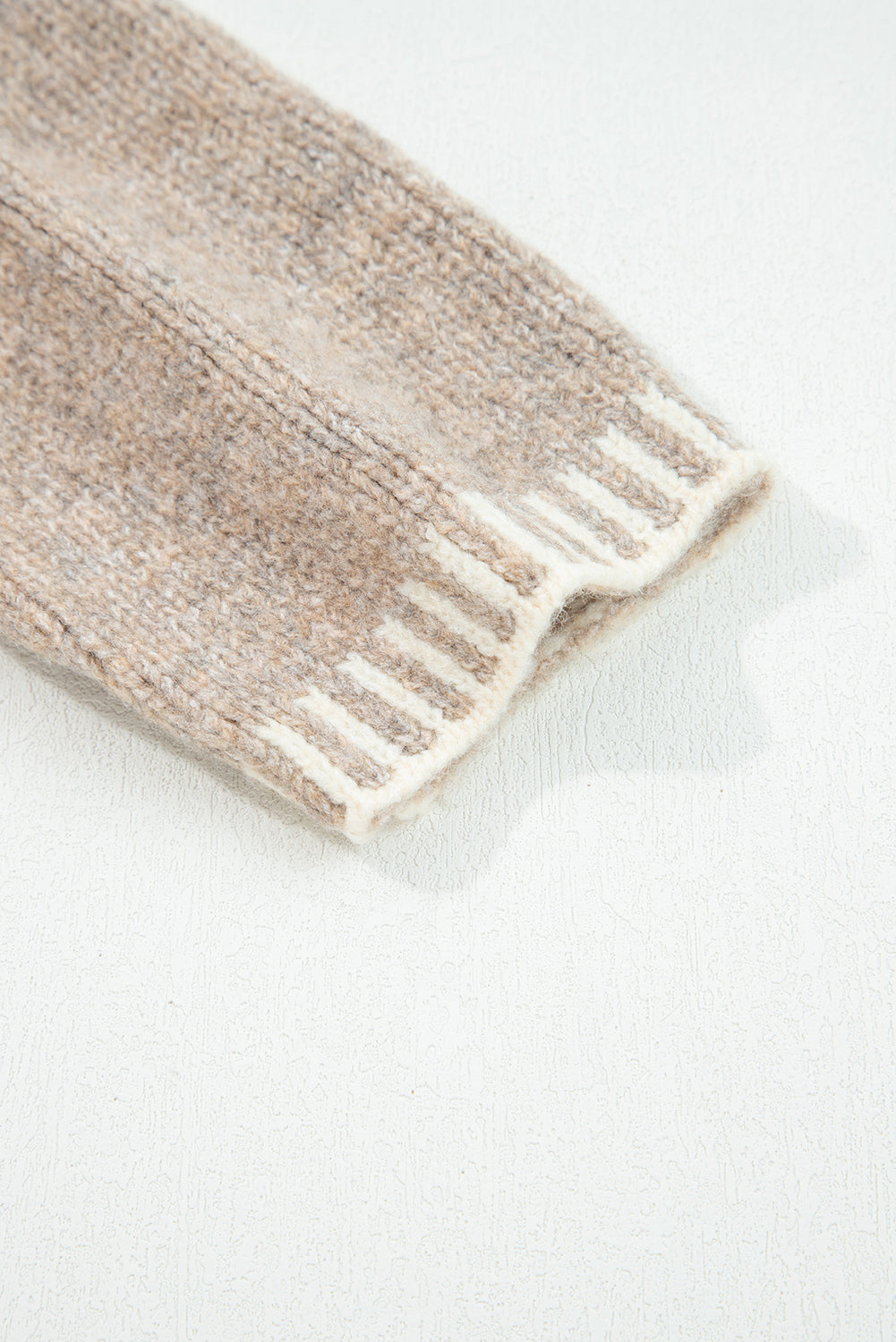 Pale Khaki Tied Front Drop Shoulder Chunky Casual Cardigan-Sweaters & Cardigans/Cardigans-[Adult]-[Female]-2022 Online Blue Zone Planet