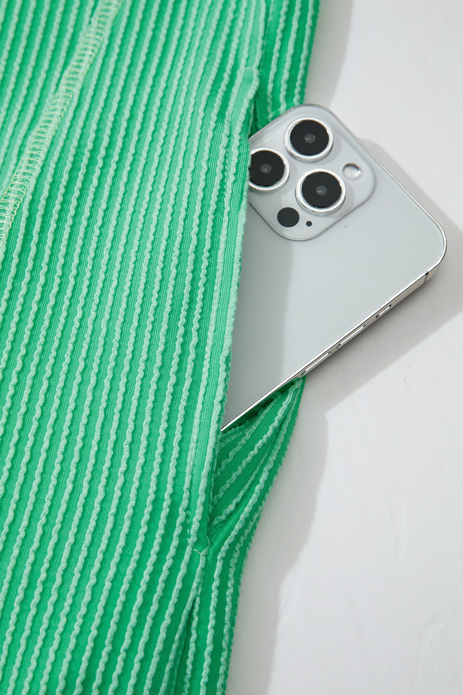 Mint Green Oversize Twist Ribbed Polo T Shirt Dress-TOPS / DRESSES-[Adult]-[Female]-2022 Online Blue Zone Planet