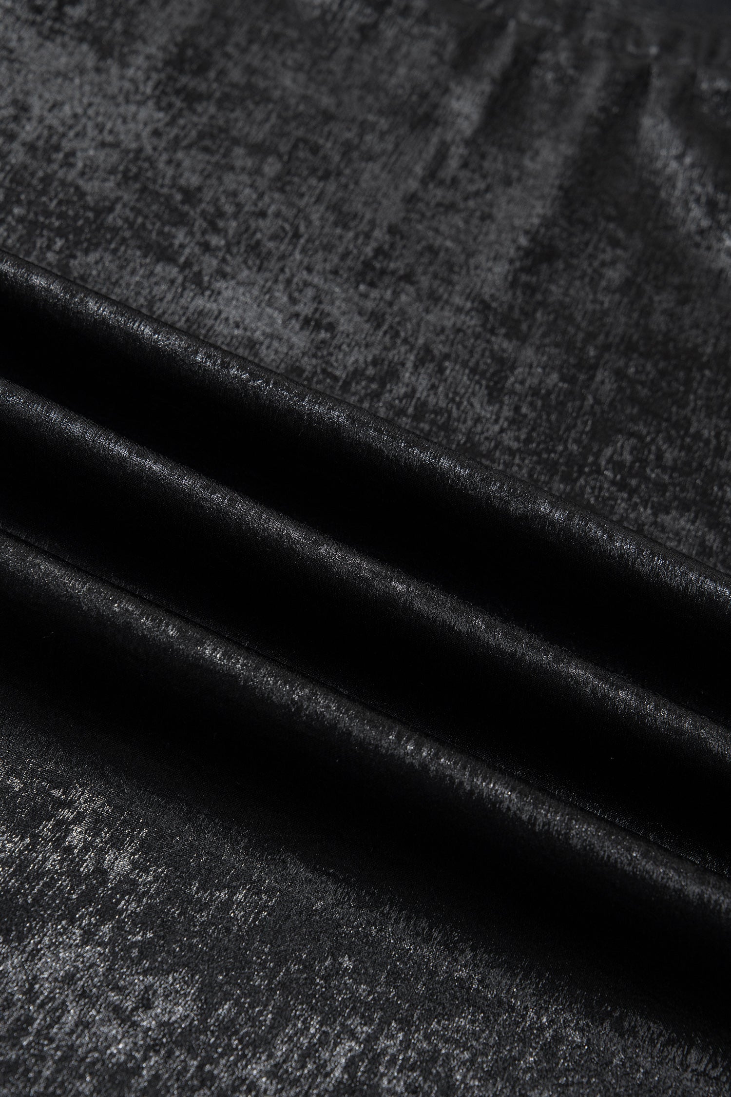 Black Metallic Round Neck Cap Sleeve Tee-Tops/Tops & Tees-[Adult]-[Female]-2022 Online Blue Zone Planet