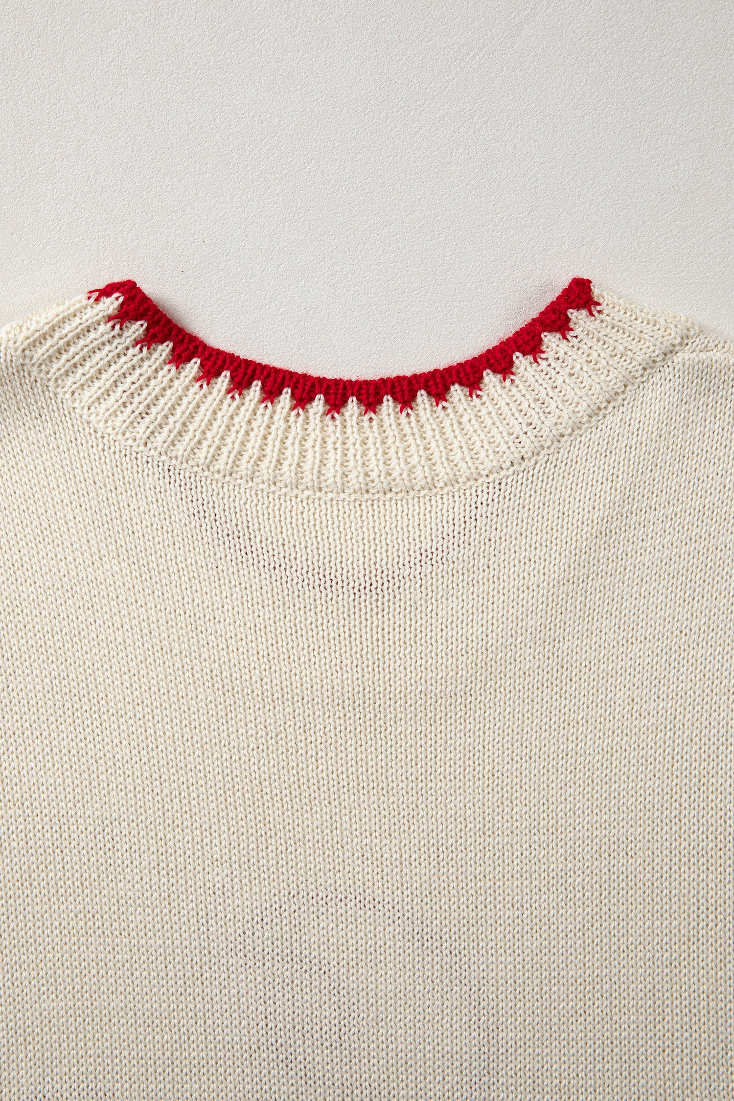 Beige Plaid Crawfish Crew Neck Knit Sweater Vest-TOPS / DRESSES-[Adult]-[Female]-2022 Online Blue Zone Planet
