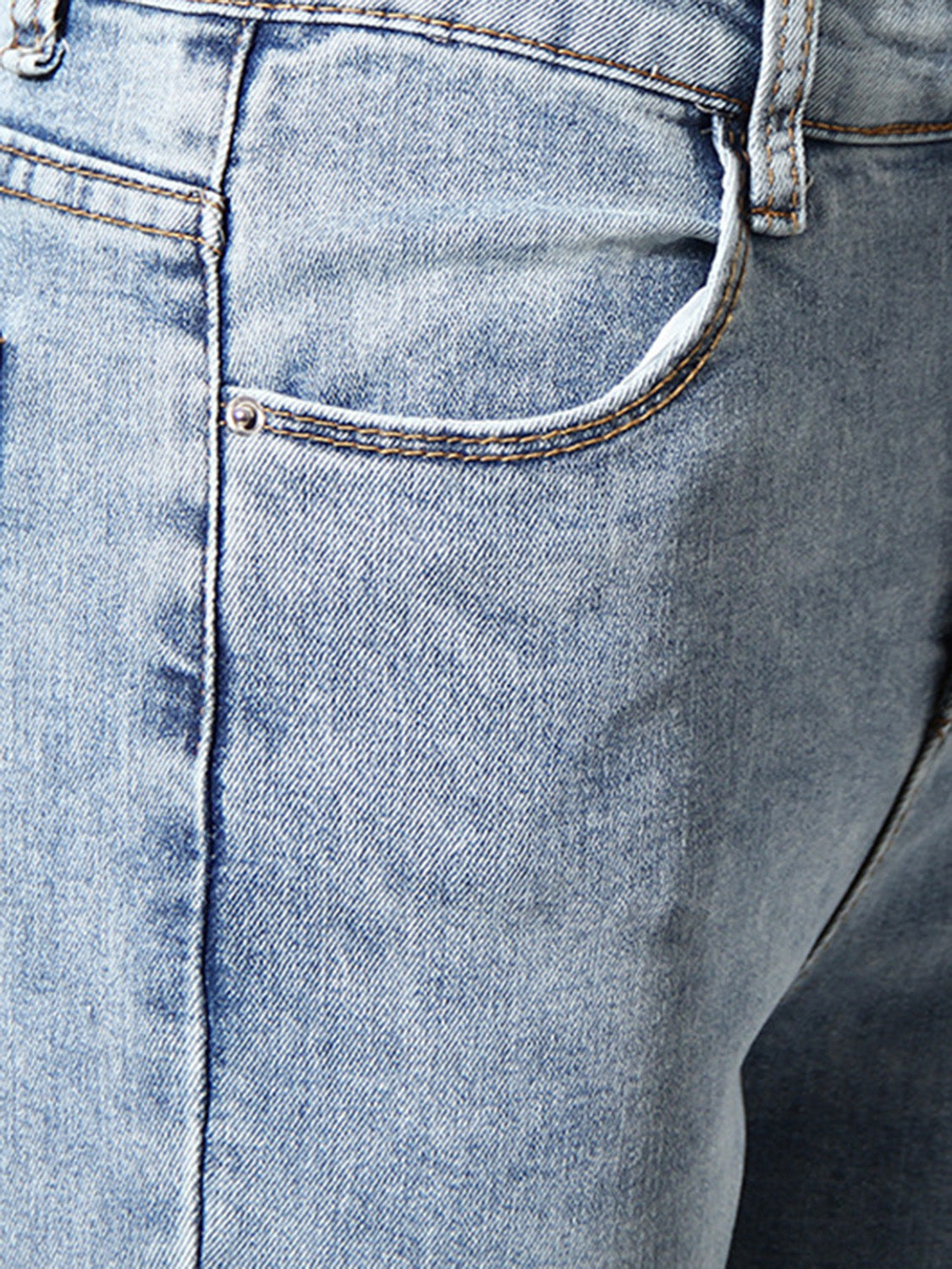 Buttoned Bootcut Jeans with Pockets BLUE ZONE PLANET