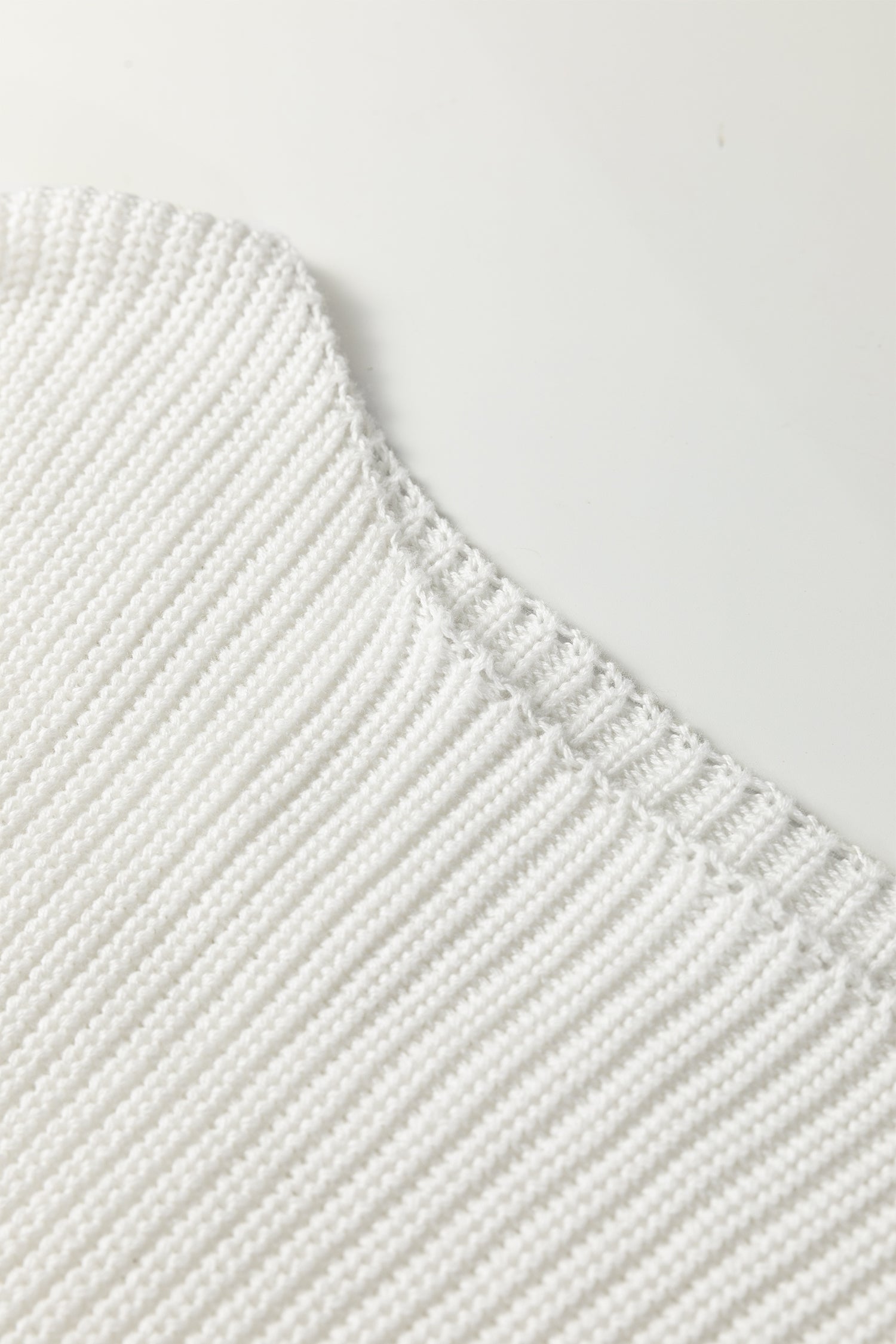 White Asymmetric Neck Drop Shoulder Baggy Slouchy Sweater-TOPS / DRESSES-[Adult]-[Female]-2022 Online Blue Zone Planet