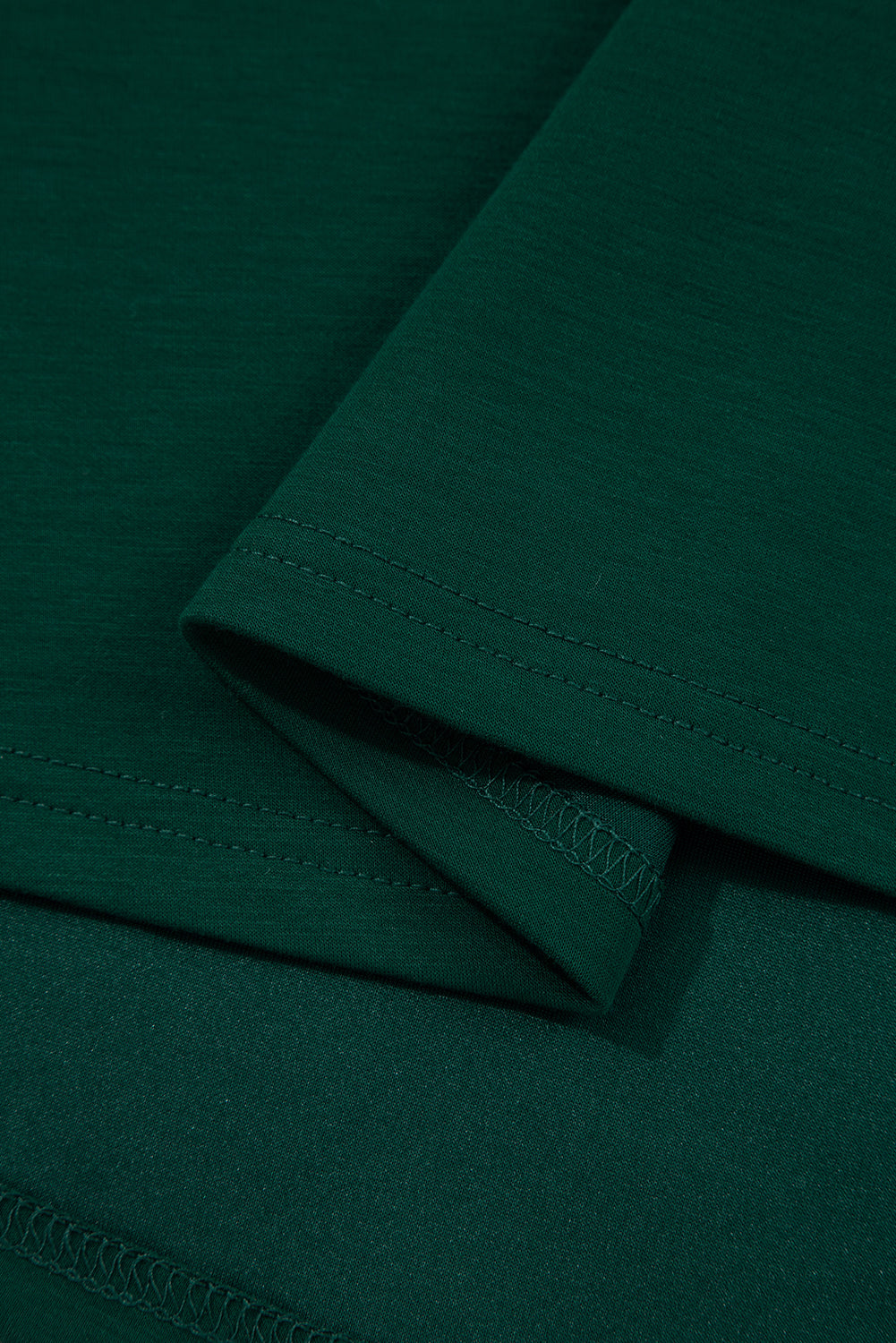 Blackish Green Solid Color Ruched Detail Long Sleeve Midi Dress-TOPS / DRESSES-[Adult]-[Female]-2022 Online Blue Zone Planet