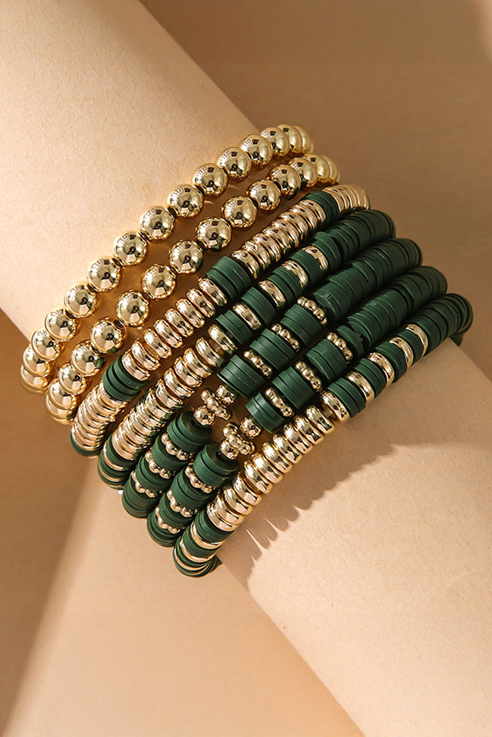 Blue Zone Planet | Vineyard Green St Patrick's Multi Layered Beaded Bracelet Set-Bracelets-[Adult]-[Female]-Vineyard Green-ONE SIZE-2022 Online Blue Zone Planet