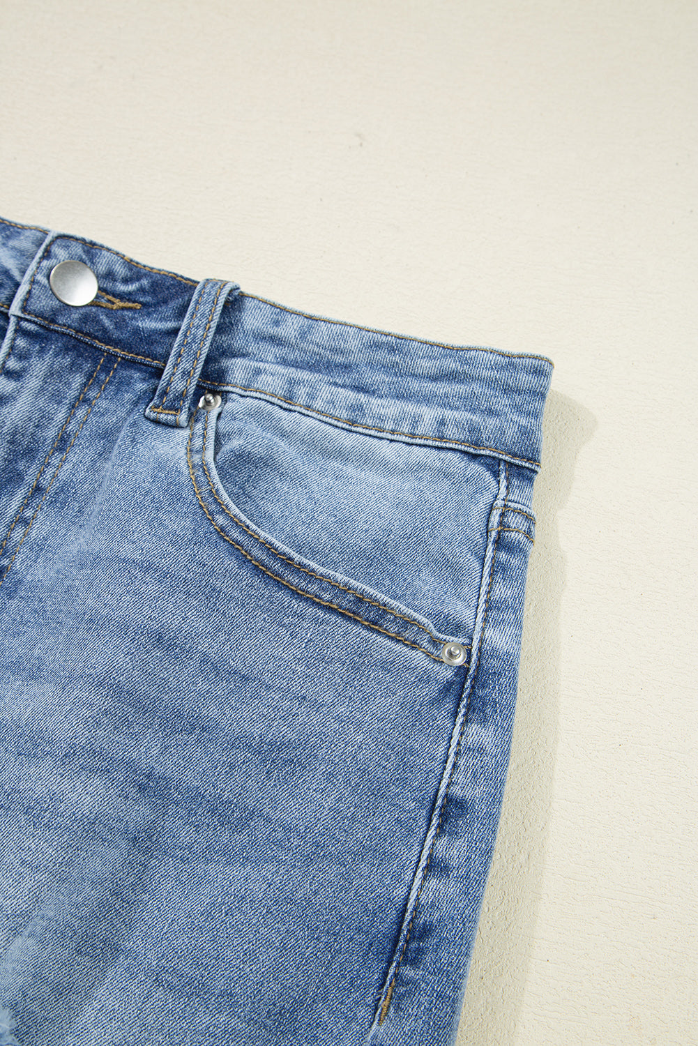 Myosotis Irregular Distressed Bottom Denim Midi Skirt-Bottoms/Skirts & Petticoat-[Adult]-[Female]-2022 Online Blue Zone Planet