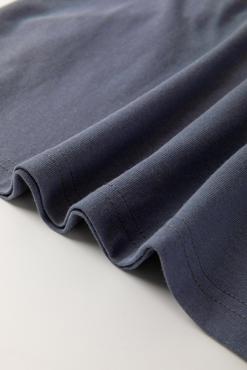 Dark Blue Leopard Colorblock Patchwork Long Sleeve Drop Shoulder Top-Tops/Long Sleeve Tops-[Adult]-[Female]-2022 Online Blue Zone Planet