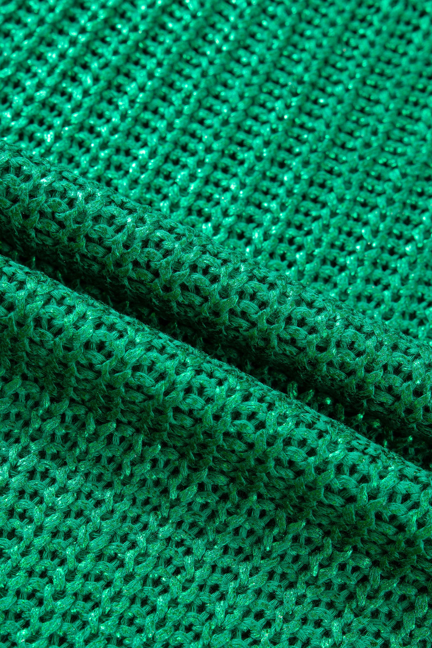 Bright Green Solid Color Knit High Neck Short Sleeve Sweater-TOPS / DRESSES-[Adult]-[Female]-2022 Online Blue Zone Planet