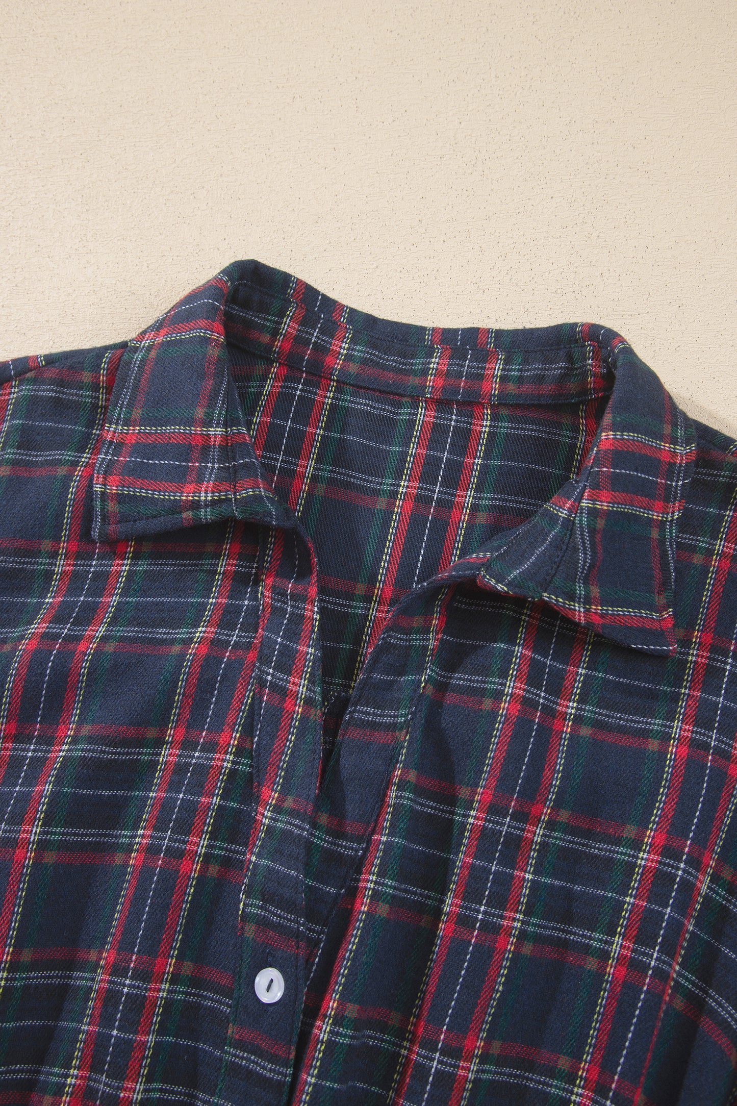 Black Plaid V Neck Belted Waist Short Sleeve Plus Size Dress-TOPS / DRESSES-[Adult]-[Female]-2022 Online Blue Zone Planet