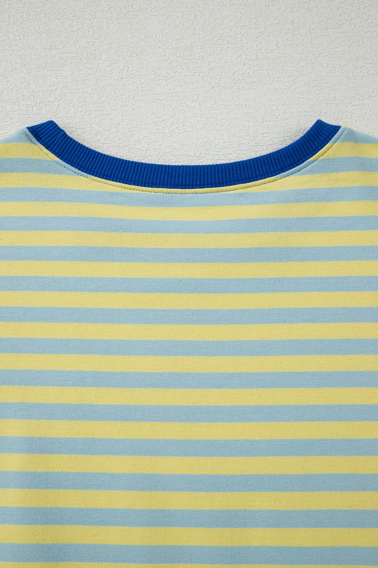 Green Stripe Drop Shoulder Boxy Casual Terry Short Set-Two Piece Sets/Short Sets-[Adult]-[Female]-2022 Online Blue Zone Planet